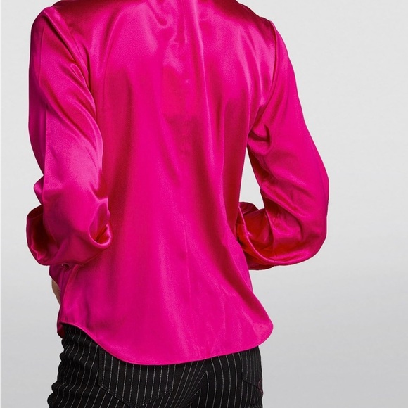 FRAME | Silk-Blend Femme Shirt - Picture 4 of 10